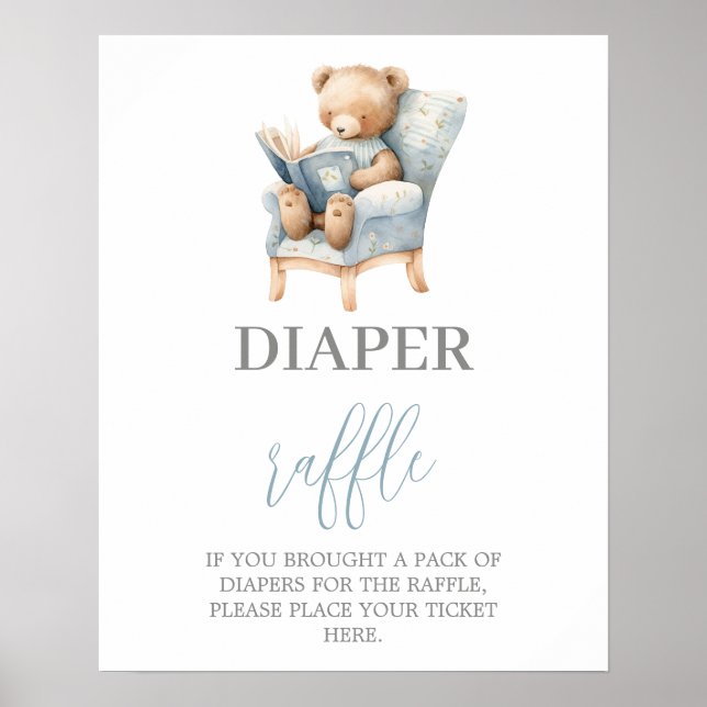 Affiche Un nouveau chapitre Commence le baby shower Déchet (Devant)