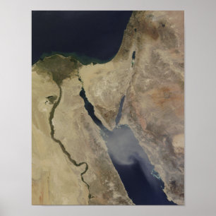 Affiche Un nuage de poussière bronzée d'Arabie Saoudite