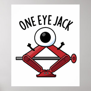 Affiche Un Oeil Jack Funny Voiture Jack Pun