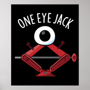 Affiche Un Oeil Jack Funny Voiture Jack Pun Dark BG
