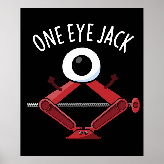 Affiche Un Oeil Jack Funny Voiture Jack Pun Dark BG (Devant)