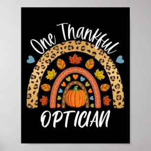 Affiche Un Opticien Mignonne Arc-En-Ciel Remercié automne
