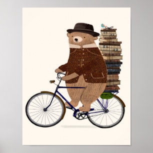Affiche un ours instruit