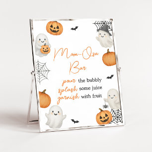 Affiche Un panneau de bar Mom-Osa pour A Little Boo Pumpki