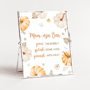 Affiche Un panneau de bar Mom Osa pour une petite citrouil
