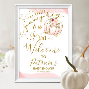 Affiche Un panneau de bienvenue pour Baby Shower pour une 