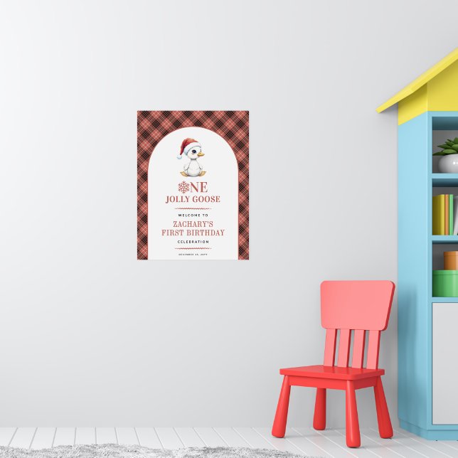 Affiche Un panneau de bienvenue pour un premier anniversai (Pépinière 1)