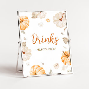 Affiche Un panneau de boissons Petit Citrouille Sucré