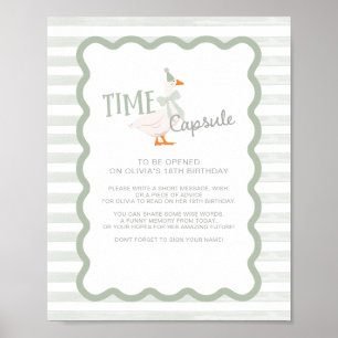 Affiche Un panneau de capsule temporelle pour le 1er anniv