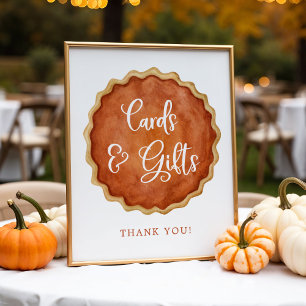 Affiche Un panneau de cartes et cadeaux de gâteau de citro