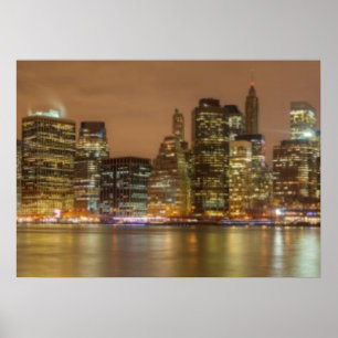 Affiche Un panorama de l'horizon de New York City