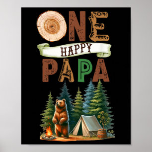 Affiche Un Papa campeur heureux pour son premier anniversa