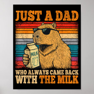 Affiche Un papa qui est revenu avec le capybara papa bouch