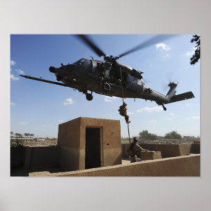 Affiche Un parachutisme de l'armée de l'air américaine