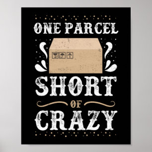 Affiche Un Parcel À Moins D'Un Vote De Fou Postal Worker