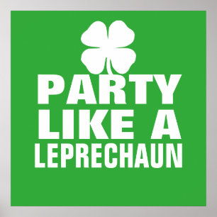 Affiche Un parti comme un Leprechaun