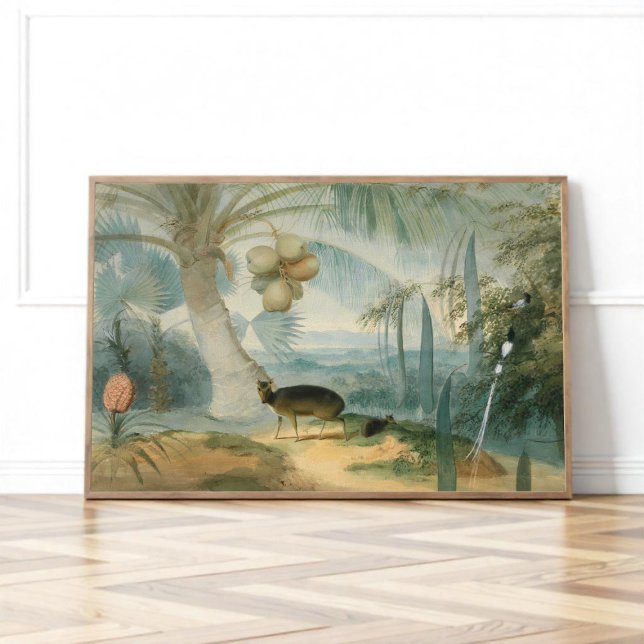 Affiche Un paysage à Ceylan par Samuel Daniell (Créateur téléchargé)