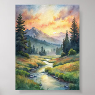 Affiche Un paysage de rêve pour la sérénité