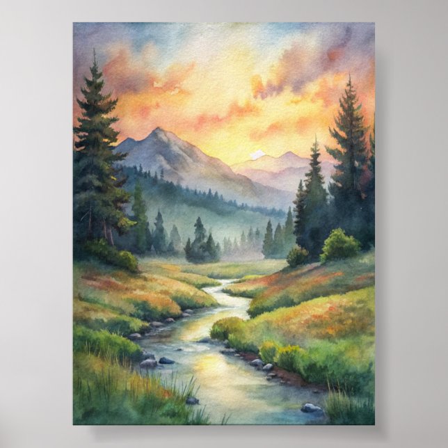 Affiche Un paysage de rêve pour la sérénité (Devant)