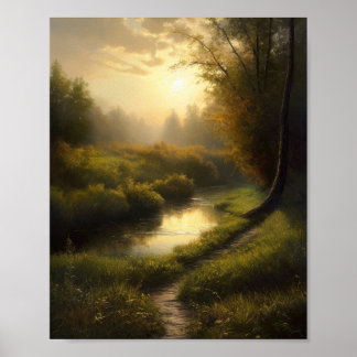 Affiche Un paysage photographique Peinture de Serene Clear