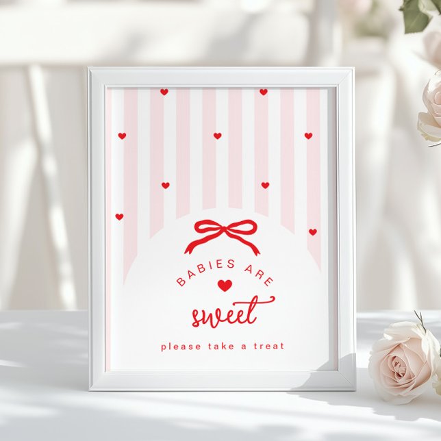 Affiche Un petit amour Bébés sont doux coquette Arc (Créateur téléchargé)