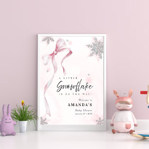 Affiche Un petit Baby shower de Parties scintillant de bou