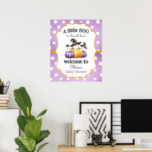 Affiche Un petit Baby shower d'Halloween fantôme
