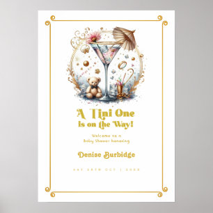 Affiche Un petit bout arrive Baby Shower Bienvenue