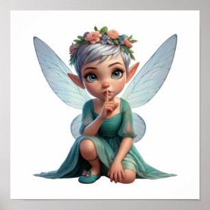 Affiche Un petit dessin magique enchanté Fairy