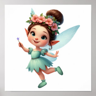 Affiche Un petit dessin magique enchanté Fairy