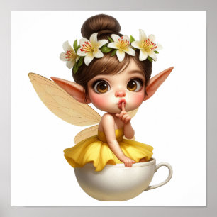 Affiche Un petit dessin magique enchanté Fairy
