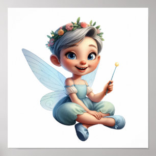 Affiche Un petit dessin magique enchanté Fairy