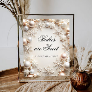 Affiche Un petit flocon de neige Les bébés sont doux Prene