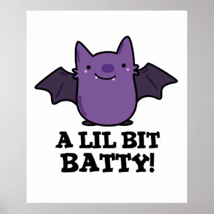 Affiche Un Petit Gros Bébé Amusant Bat Pun