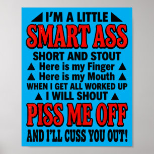 Affiche Un Petit Intelligent Court Et Trapu Voici Doigt