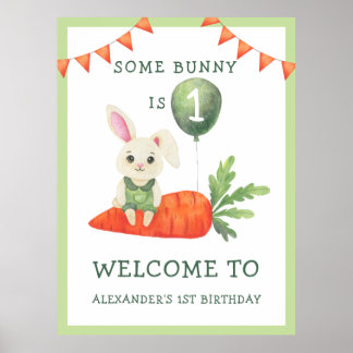 Affiche Un petit lapin a un anniversaire
