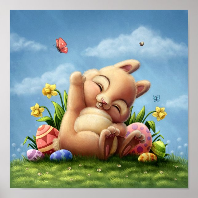 Affiche Un Petit Lapin De Pâques (Devant)