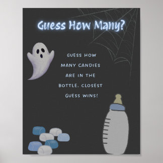 Affiche Un petit livre est dû deviner combien de signes