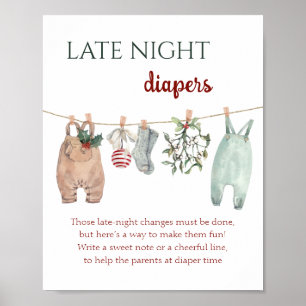 Affiche Un petit Noël joyeux Vêtements Couches de nuit