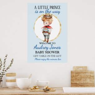 Affiche Un Petit Prince Est En Route Baby Shower