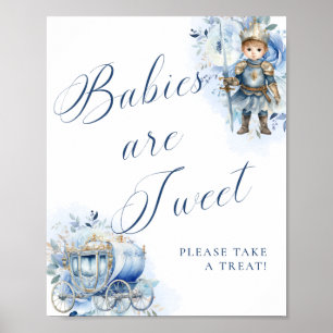 Affiche Un Petit Prince Sucreries Bleu Royal
