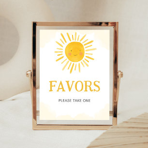 Affiche Un Petit Rayon de Soleil Favors Sign