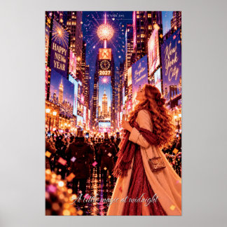 Affiche Un peu de magie à minuit Noël à New York