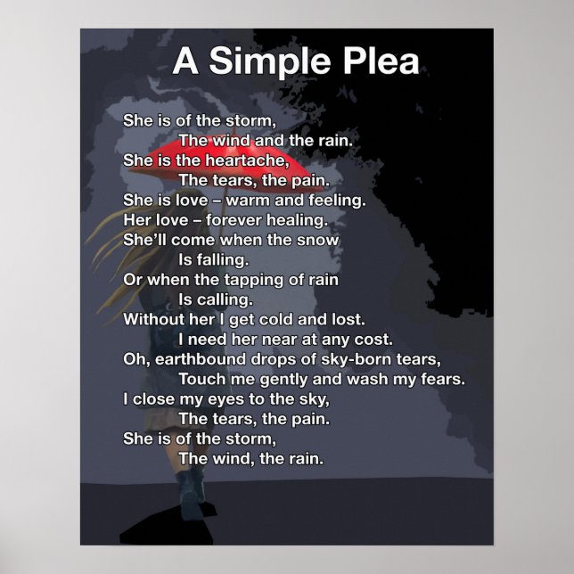 Affiche Un plaidoyer simple (Devant)