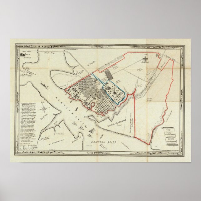 Affiche Un Plan De La Propriété Du Hampton Normal (Devant)