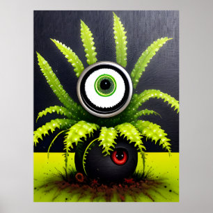 Affiche Un Plante Eyeball Déplaisant