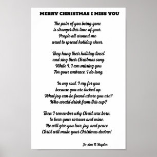 AFFICHE UN POÈME DE NOËL AIMÉ INCARCÉRÉ