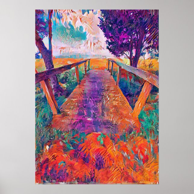 Affiche Un pont vers la paix et une I.A. a développé la pe (Devant)