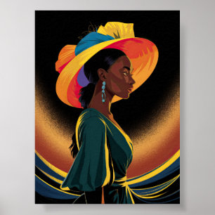 Affiche Un portrait de la beauté africaine