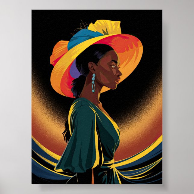Affiche Un portrait de la beauté africaine (Devant)